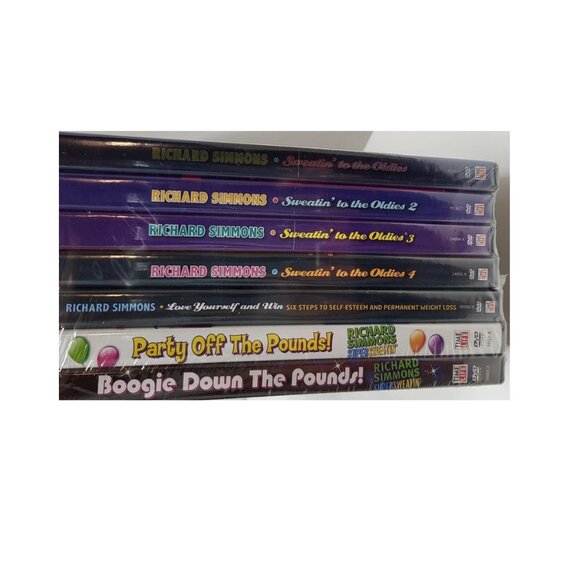 Richard Simmons DVD 7 Pack 20th Anniversary Time Life Sweatin to the Oldies - Picture 2 of 2